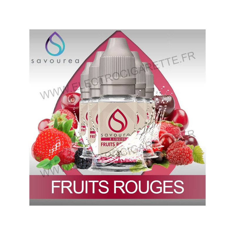 Pack 5 flacons 10 ml Fruits Rouges - Savourea