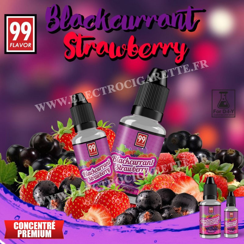 Blackcurrant Strawberry - 99 Flavor - 10 ou 30 ml