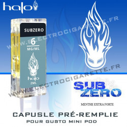 Subzero - Capsule Pré-Remplie Gusto Mini Pod - Halo