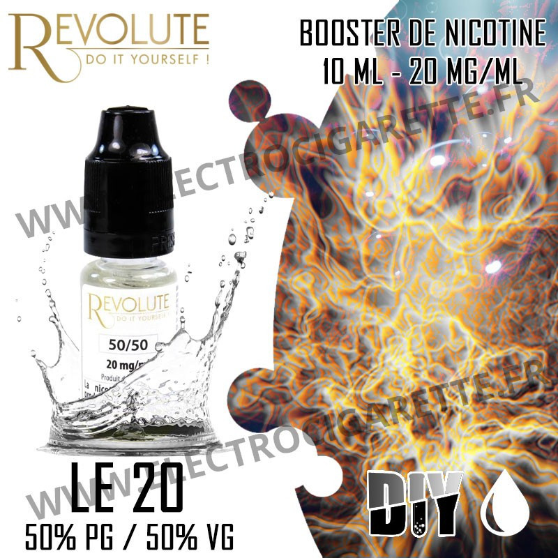 Le 20 - 50% PG / 50% VG - Booster de Nicotine - Revolute