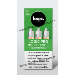 Pack de 3 x Cartouche Tabac Menthe - Logic Pro
