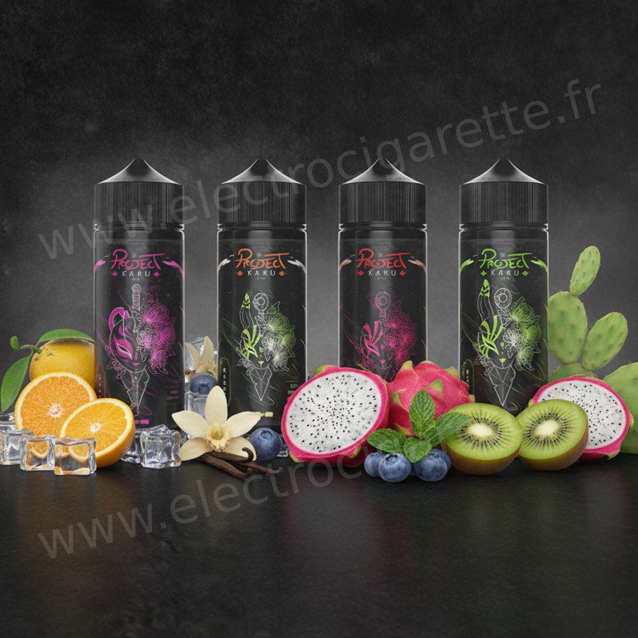 Project Karu Al-Kimiya : 4 e-liquides 100 ml qui bousculent les fruités frais