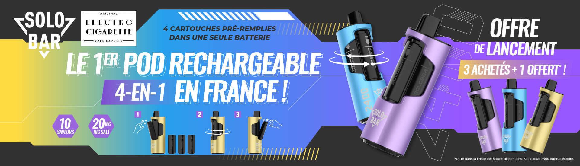 Découvrez le premier pod rechargeable de France – Plus de saveurs, plus de flexibilité !